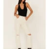 Rolla's Women's High Rise Distressed Cropped Dusters Bootcut Jeans -Dan Post Store 2000370920 100 P1