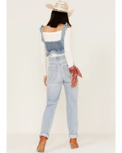 Rolla's Women's Light Wash High Rise Distressed Ella Straight Jeans 8 Rolla's Women's Light Wash High Rise Distressed Ella Straight Jeans -Dan Post Store 2000370926 400 P3