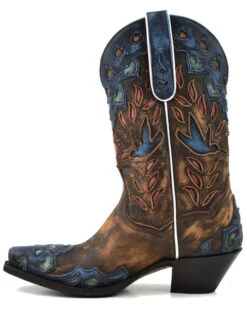 Dan Post Women's Humming Bird Heart And Floral Inlay Western Boots - Snip Toe 13 Dan Post Women's Humming Bird Heart And Floral Inlay Western Boots - Snip Toe -Dan Post Store 2000371091 800 P3