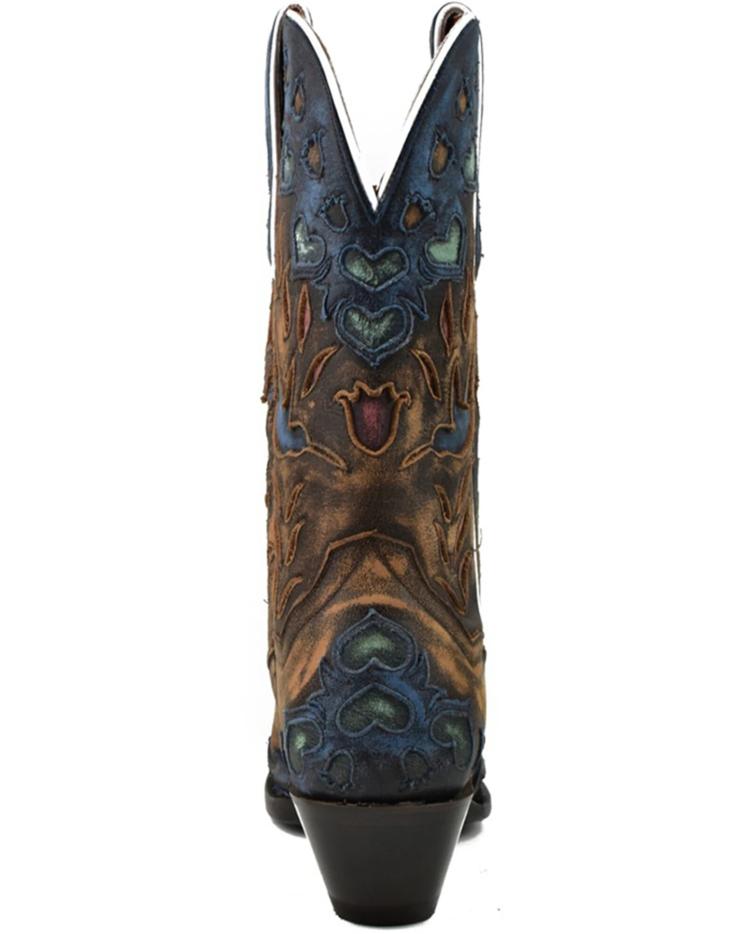 Dan Post Women's Humming Bird Heart And Floral Inlay Western Boots - Snip Toe 4 Dan Post Women's Humming Bird Heart And Floral Inlay Western Boots - Snip Toe - Image 2