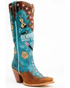Dan Post Women's Nashville Music Festival Embroidered Western Tall Boots - Snip Toe 15 Dan Post Women's Nashville Music Festival Embroidered Western Tall Boots - Snip Toe -Dan Post Store 2000371103 400 P1