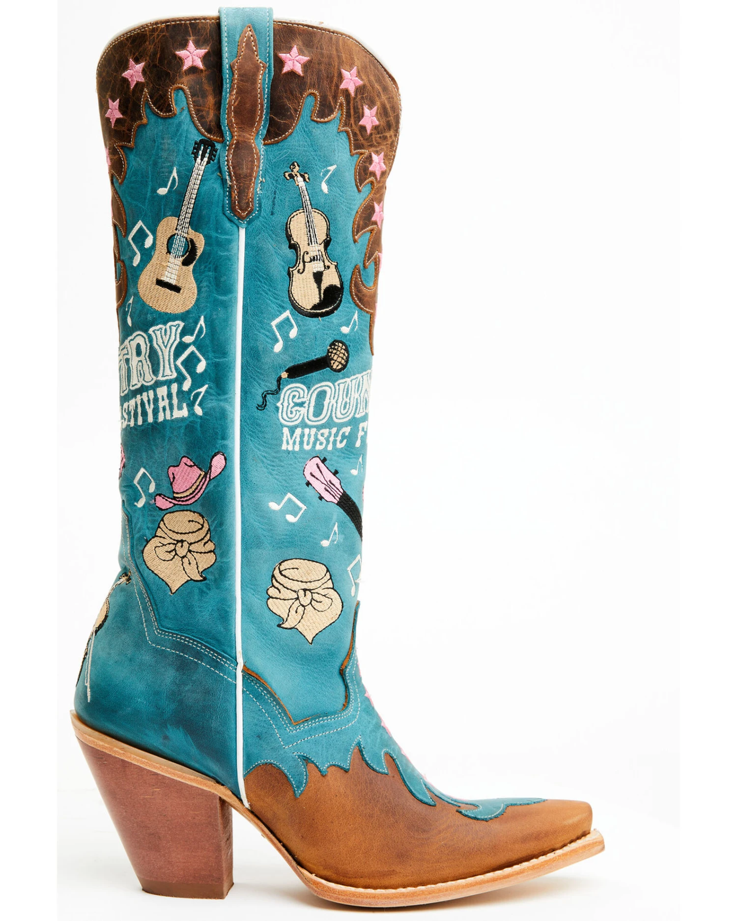 Dan Post Women's Nashville Music Festival Embroidered Western Tall Boots - Snip Toe 5 Dan Post Women's Nashville Music Festival Embroidered Western Tall Boots - Snip Toe - Image 3