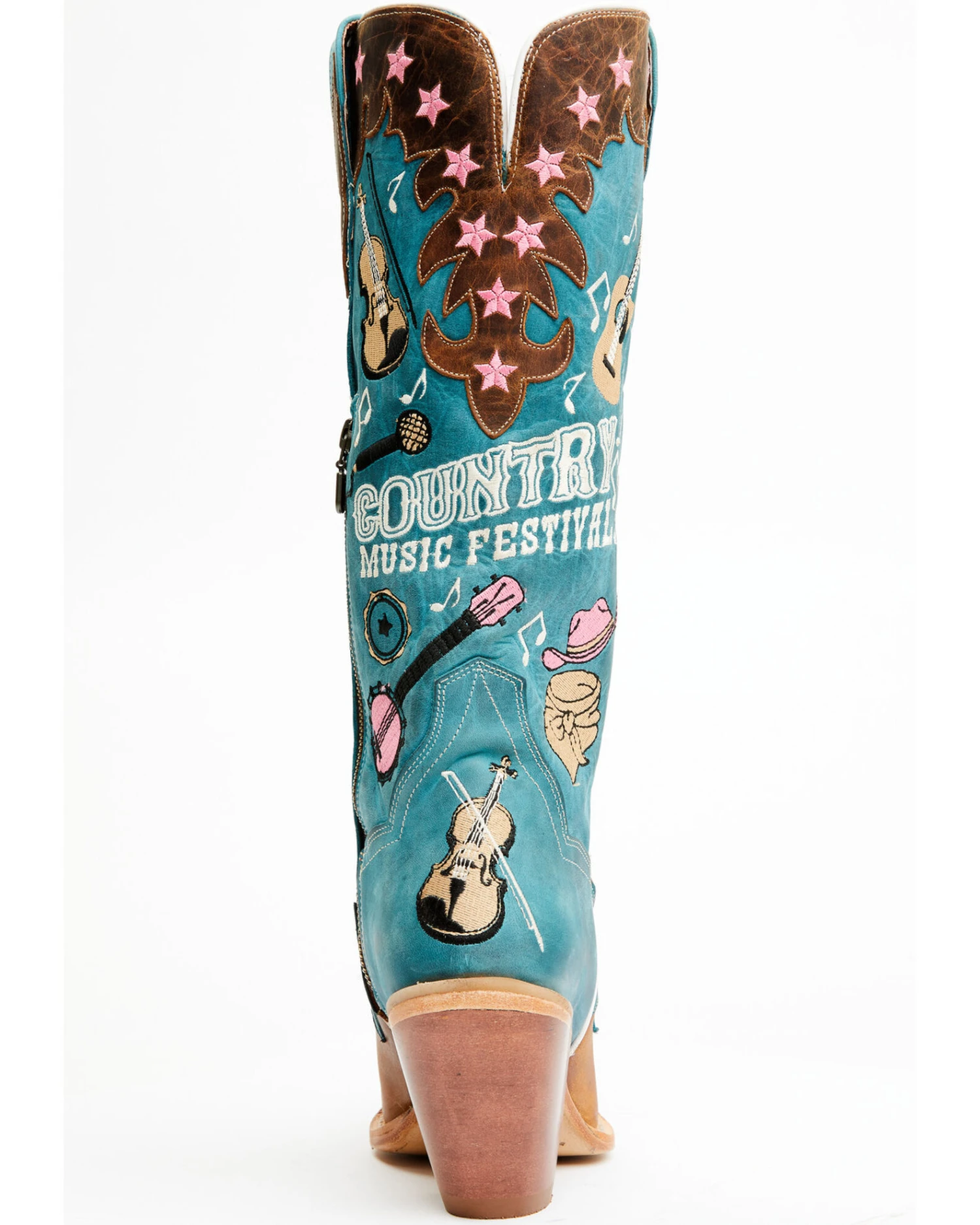 Dan Post Women's Nashville Music Festival Embroidered Western Tall Boots - Snip Toe 3 Dan Post Women's Nashville Music Festival Embroidered Western Tall Boots - Snip Toe