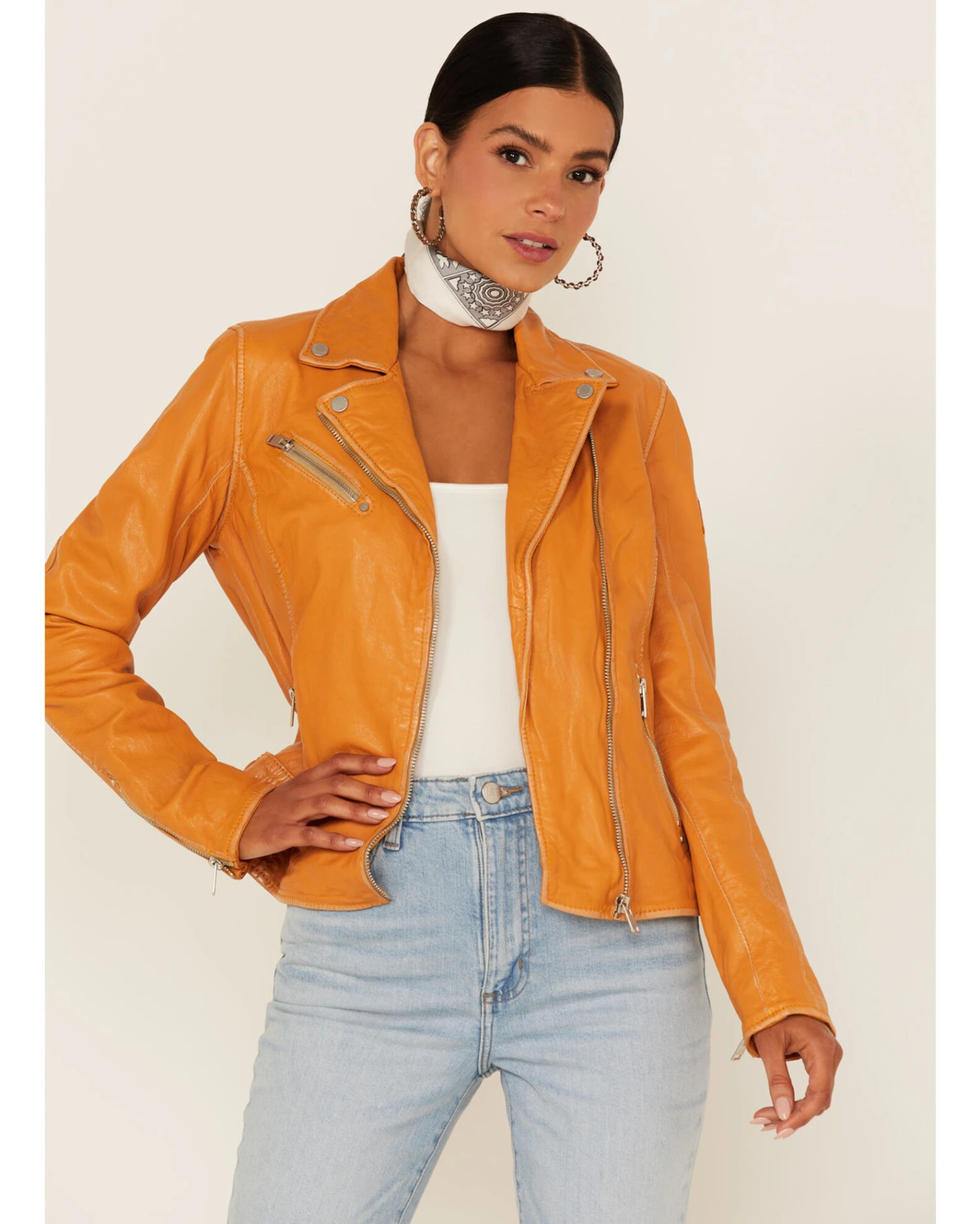 Mauritius Leather Women's Sofia Moto Leather Jacket 4 Mauritius Leather Women's Sofia Moto Leather Jacket - Image 2