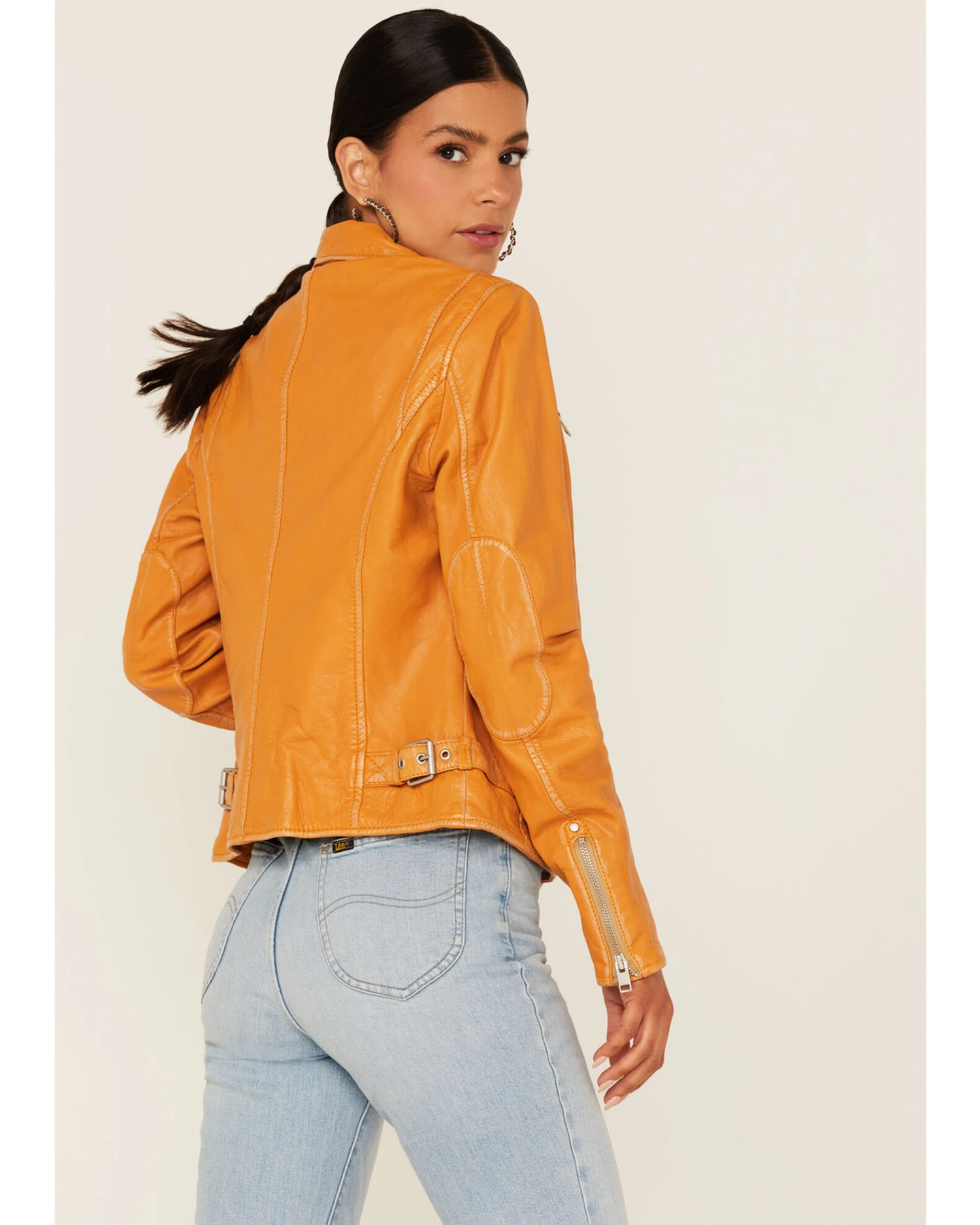 Mauritius Leather Women's Sofia Moto Leather Jacket 6 Mauritius Leather Women's Sofia Moto Leather Jacket - Image 4