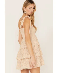 Jolt Women's Smocked Tiered Lace Sundress -Dan Post Store 2000371510 105 P2