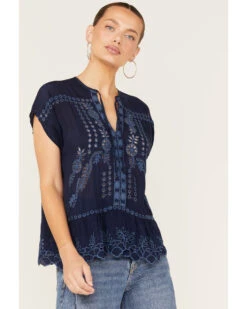 Johnny Was Women's Clemence Eyelet Lace Blouse 9 Johnny Was Women's Clemence Eyelet Lace Blouse -Dan Post Store 2000373890 400 P2