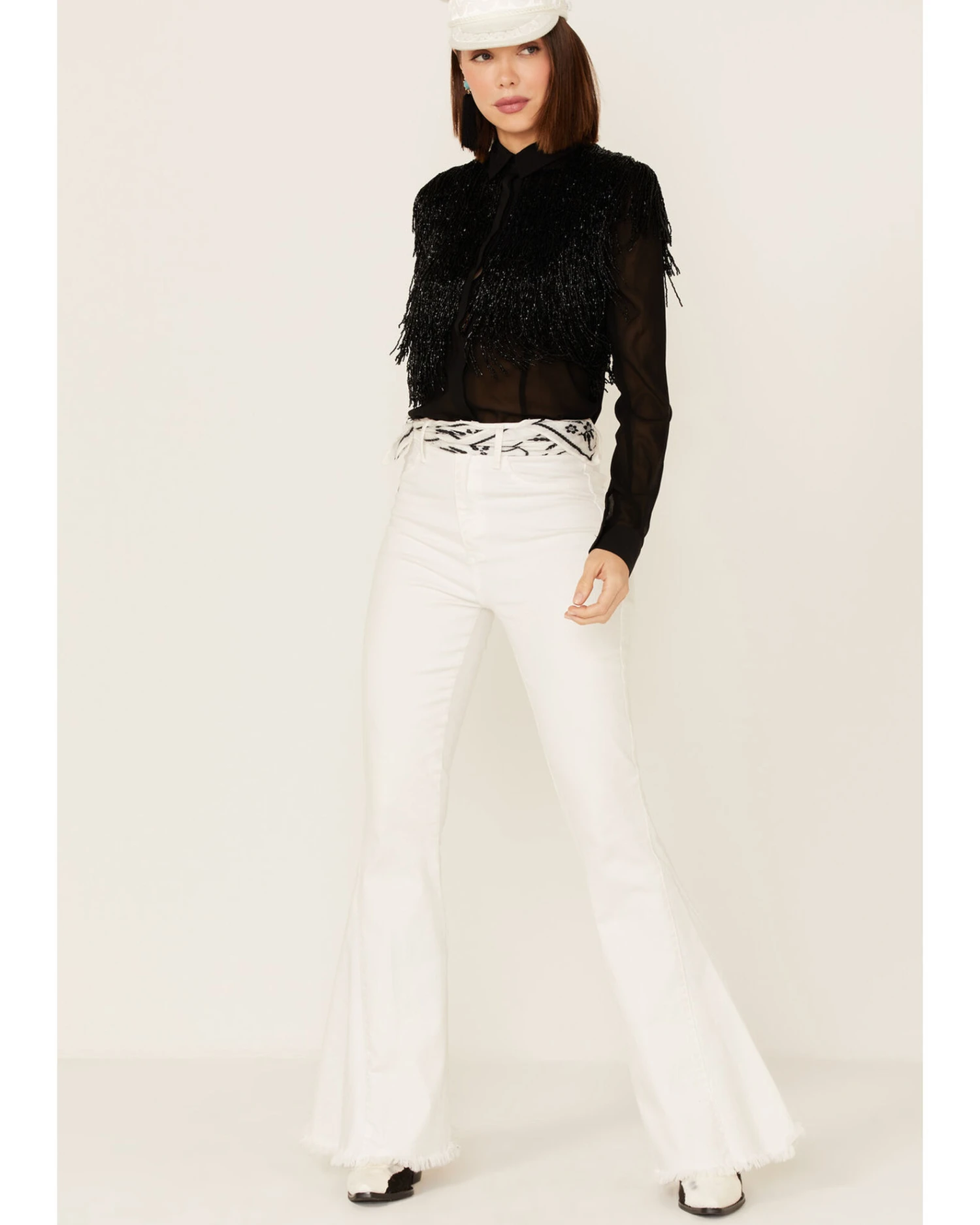 Any Old Iron Women's Beaded Fringe Shirt 4 Any Old Iron Women's Beaded Fringe Shirt - Image 2