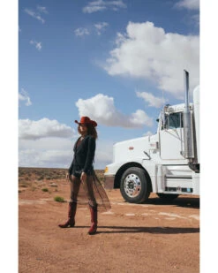 Any Old Iron Women's Beaded Fringe Blazer Jacket -Dan Post Store 2000374265 001 P1