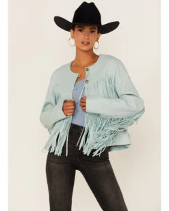 Double D Ranch Women's Sonora Fringe Leather Jacket -Dan Post Store 2000374578 440 P2