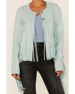 Double D Ranch Women's Sonora Fringe Leather Jacket -Dan Post Store 2000374578 440 P4