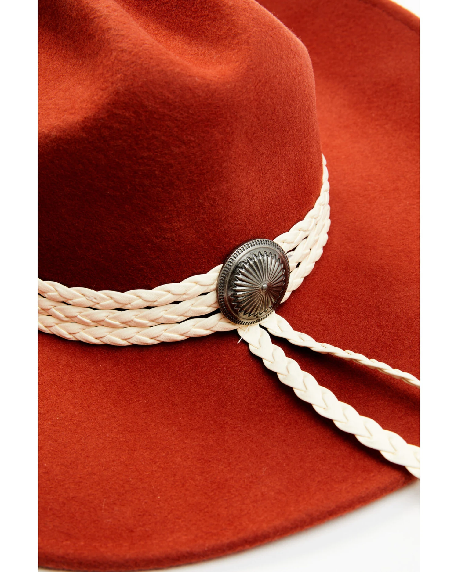 Shyanne Women's Rust Concho Rope Band Cowboy Hat 3 Shyanne Women's Rust Concho Rope Band Cowboy Hat
