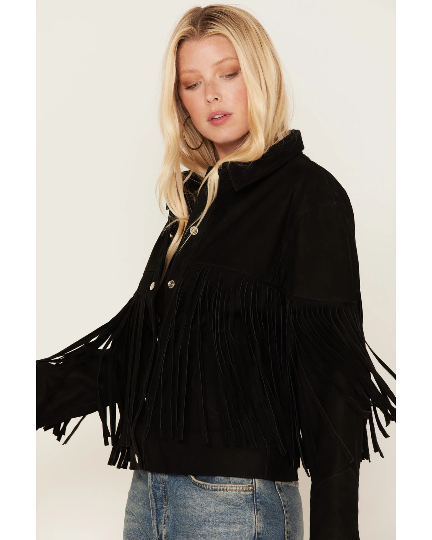 Understated Leather Women's Howling Moon Fringe Jacket 4 Understated Leather Women's Howling Moon Fringe Jacket - Image 2