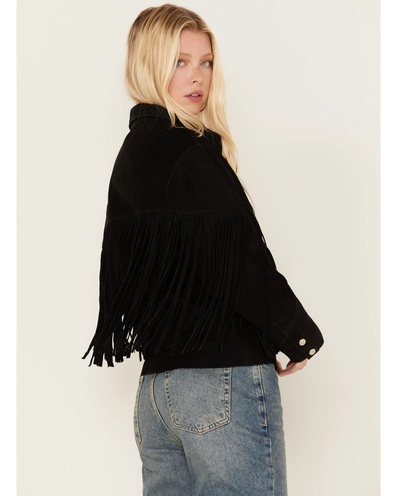 Understated Leather Women's Howling Moon Fringe Jacket 5 Understated Leather Women's Howling Moon Fringe Jacket - Image 3