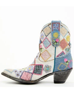 Yippee Ki Yay By Old Gringo Women's Heirloom Short Embroidered Patchwork Booties - Pointed Toe 13 Yippee Ki Yay By Old Gringo Women's Heirloom Short Embroidered Patchwork Booties - Pointed Toe -Dan Post Store 2000374911 100 P3