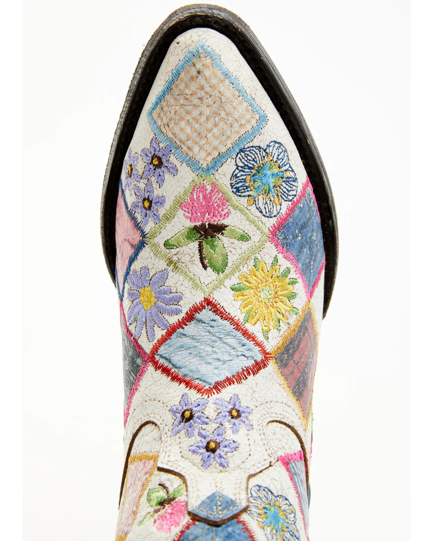 Yippee Ki Yay By Old Gringo Women's Heirloom Short Embroidered Patchwork Booties - Pointed Toe 6 Yippee Ki Yay By Old Gringo Women's Heirloom Short Embroidered Patchwork Booties - Pointed Toe - Image 4