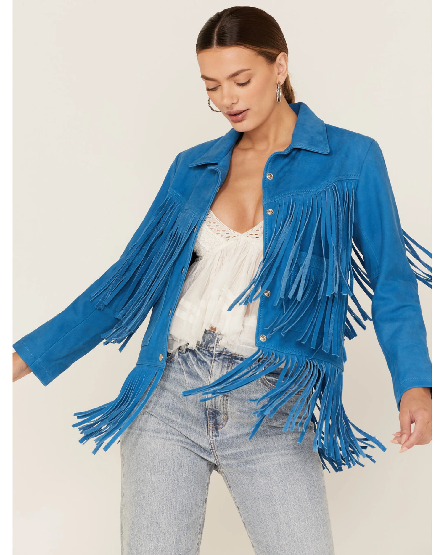 Understated Leather Women's Leather Fringe Jacket 7 Understated Leather Women's Leather Fringe Jacket - Image 5