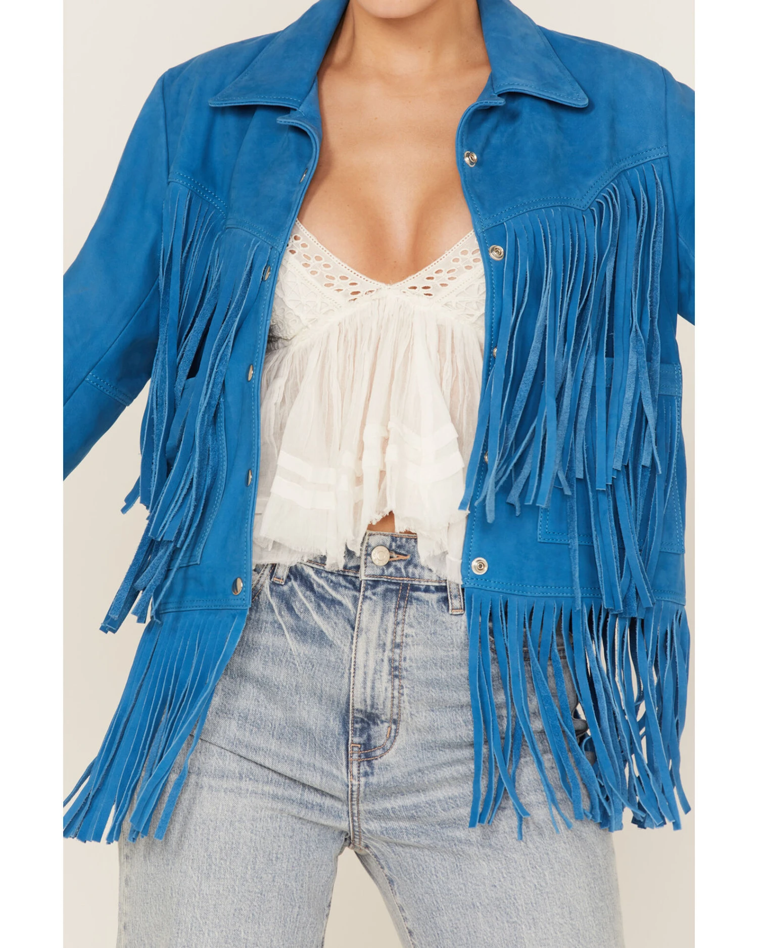 Understated Leather Women's Leather Fringe Jacket 5 Understated Leather Women's Leather Fringe Jacket - Image 3