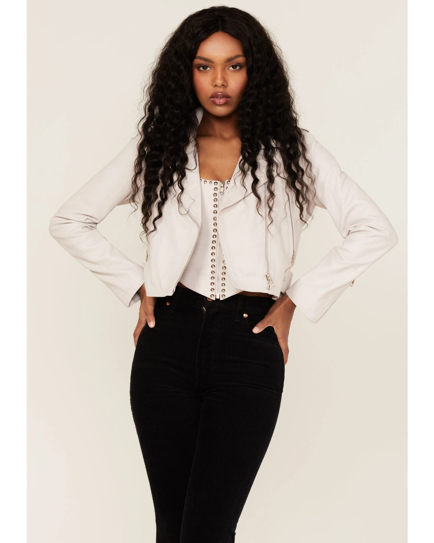 Understated Leather Women's Lil Mamma Leather Moto Jacket 3 Understated Leather Women's Lil Mamma Leather Moto Jacket