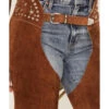 Understated Leather Women's Studded Suede Paris Texas Chaps -Dan Post Store 2000374932 280 P2