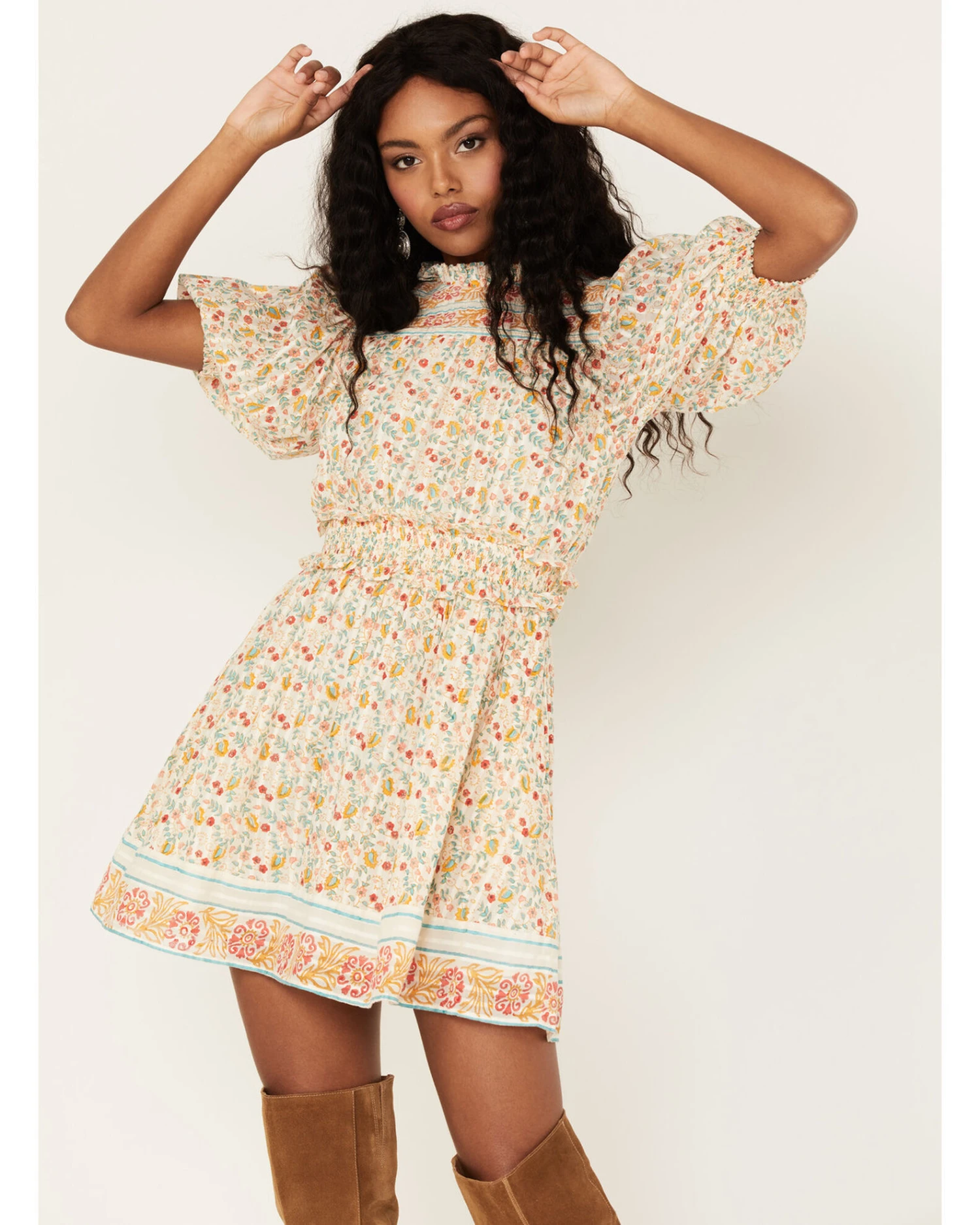 Cleobella Women's Dallas Floral Print Mini Dress 4 Cleobella Women's Dallas Floral Print Mini Dress - Image 2