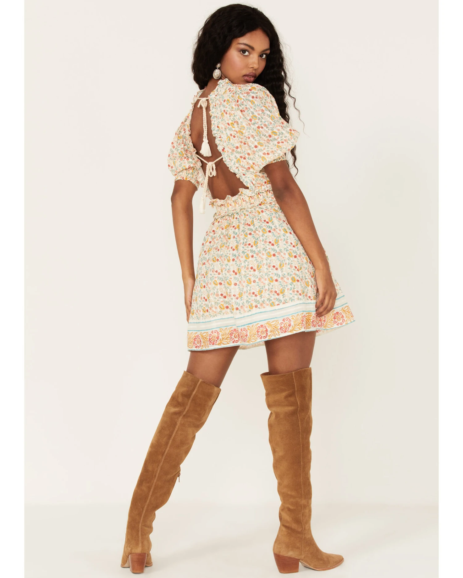 Cleobella Women's Dallas Floral Print Mini Dress 6 Cleobella Women's Dallas Floral Print Mini Dress - Image 4