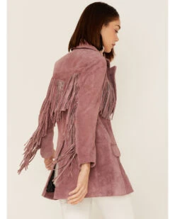 Understated Leather Women's Marlboro Fringe Blazer Jacket 8 Understated Leather Women's Marlboro Fringe Blazer Jacket -Dan Post Store 2000376545 650 P4