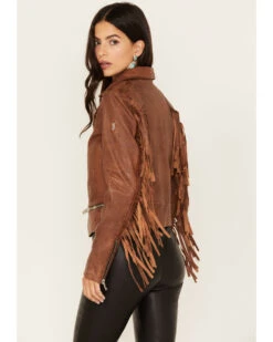 Mauritius Leather Women's Zoe RF Fringe Leather Jacket 9 Mauritius Leather Women's Zoe RF Fringe Leather Jacket -Dan Post Store 2000377020 235 P4