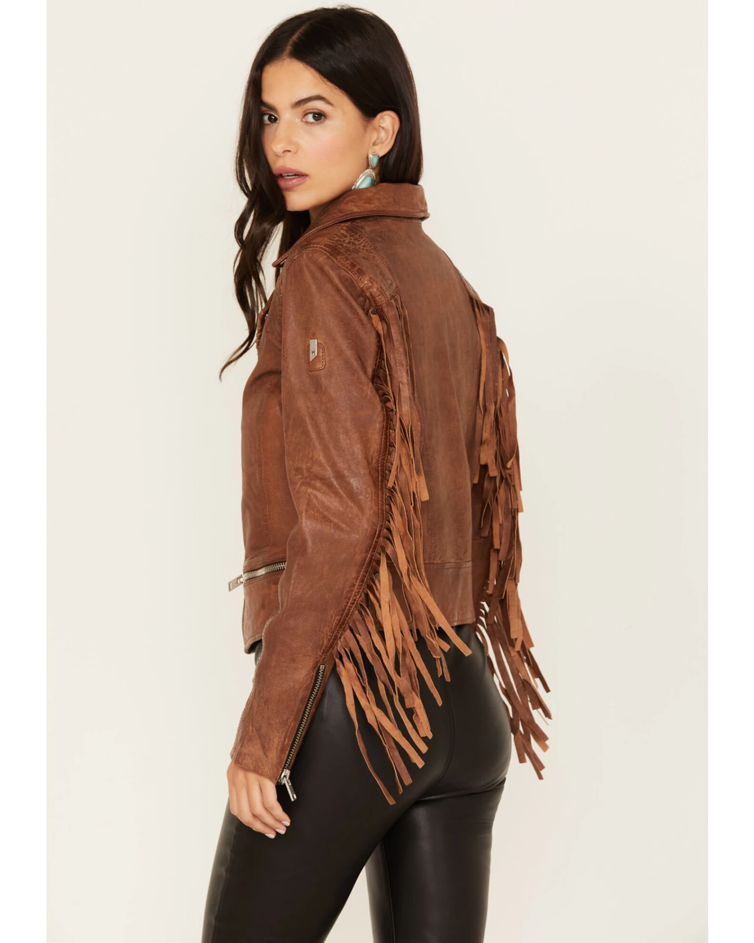 Mauritius Leather Women's Zoe RF Fringe Leather Jacket 6 Mauritius Leather Women's Zoe RF Fringe Leather Jacket - Image 4