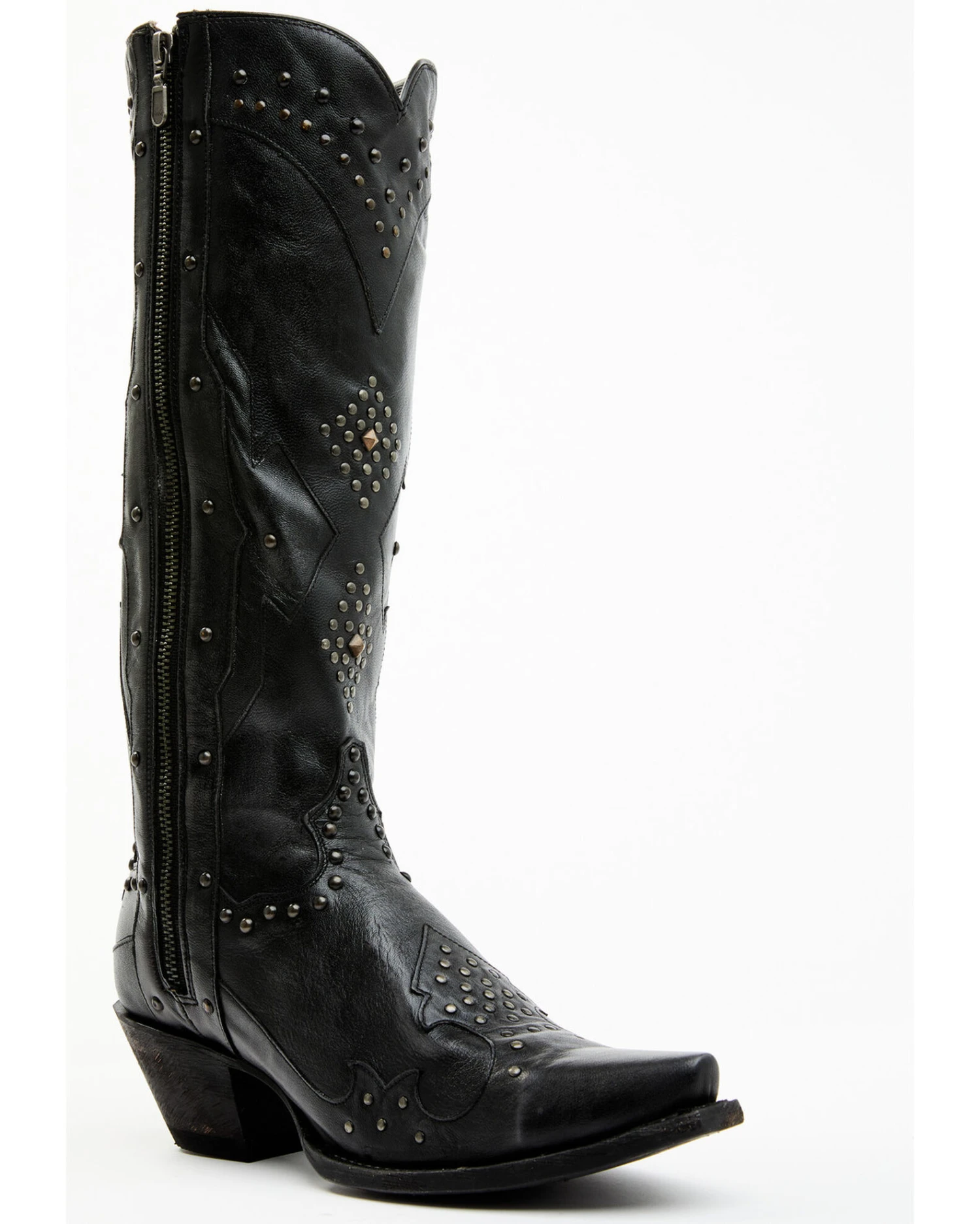 Dan Post Women's Daredevil Studded Tall Western Boots - Snip Toe 5 Dan Post Women's Daredevil Studded Tall Western Boots - Snip Toe - Image 3