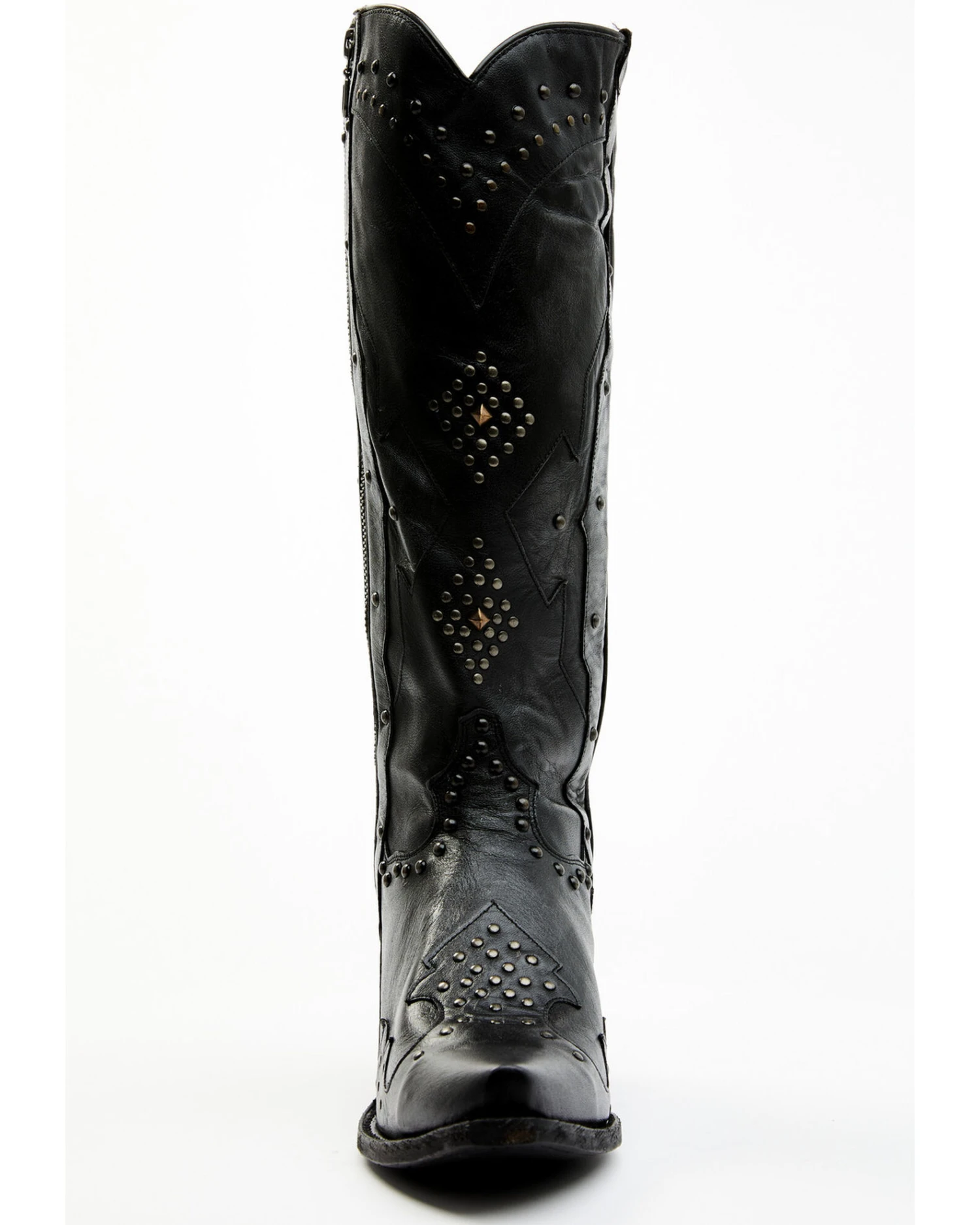 Dan Post Women's Daredevil Studded Tall Western Boots - Snip Toe 3 Dan Post Women's Daredevil Studded Tall Western Boots - Snip Toe