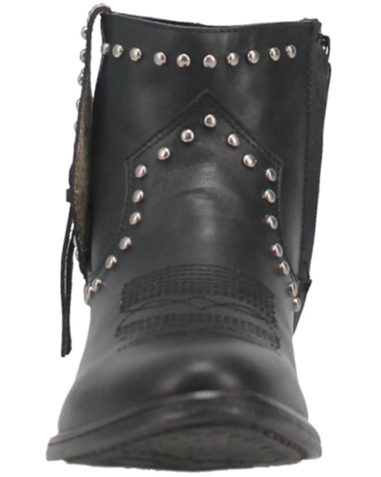 Dingo Women's Destry Studded Fringe Western Fashion Booties - Round Toe 3 Dingo Women's Destry Studded Fringe Western Fashion Booties - Round Toe