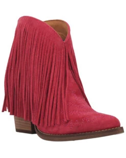 Dingo Women's Tangles Fringe Western Fashion Booties - Pointed Toe -Dan Post Store 2000377937 550 P1