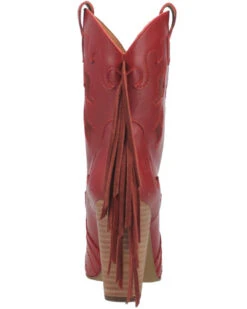 Dingo Women's Night Underlay Fringe Western Booties - Pointed Toe