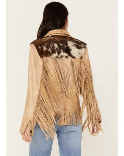 STS Ranchwear Women's Cowhide Frontier Fringe Jacket -Dan Post Store 2000378204 280 P4