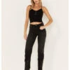 Free People Women's High Rise Pacifica Straight Jeans 2 Free People Women's High Rise Pacifica Straight Jeans -Dan Post Store 2000378474 001 P1