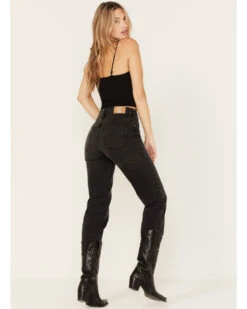 Free People Women's High Rise Pacifica Straight Jeans 9 Free People Women's High Rise Pacifica Straight Jeans -Dan Post Store 2000378474 001 P4