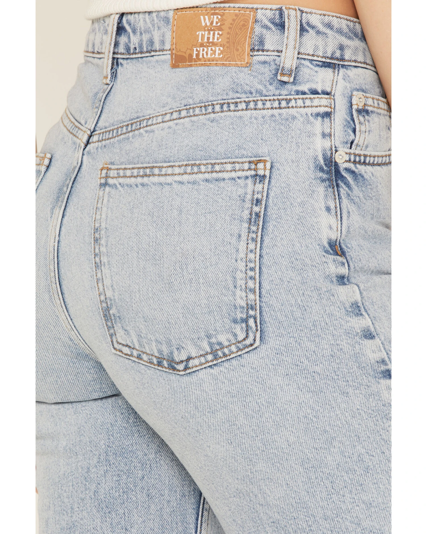 Free People Women's Pacifica Straight Leg Jeans 4 Free People Women's Pacifica Straight Leg Jeans - Image 2