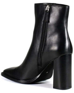 Diba True Women's Key Switch Leather Block Heel Booties - Square Toe