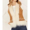 Shyanne Women's Fur Trim Embroidered Vest 1 Shyanne Women's Fur Trim Embroidered Vest -Dan Post Store 2000380670 255 P2