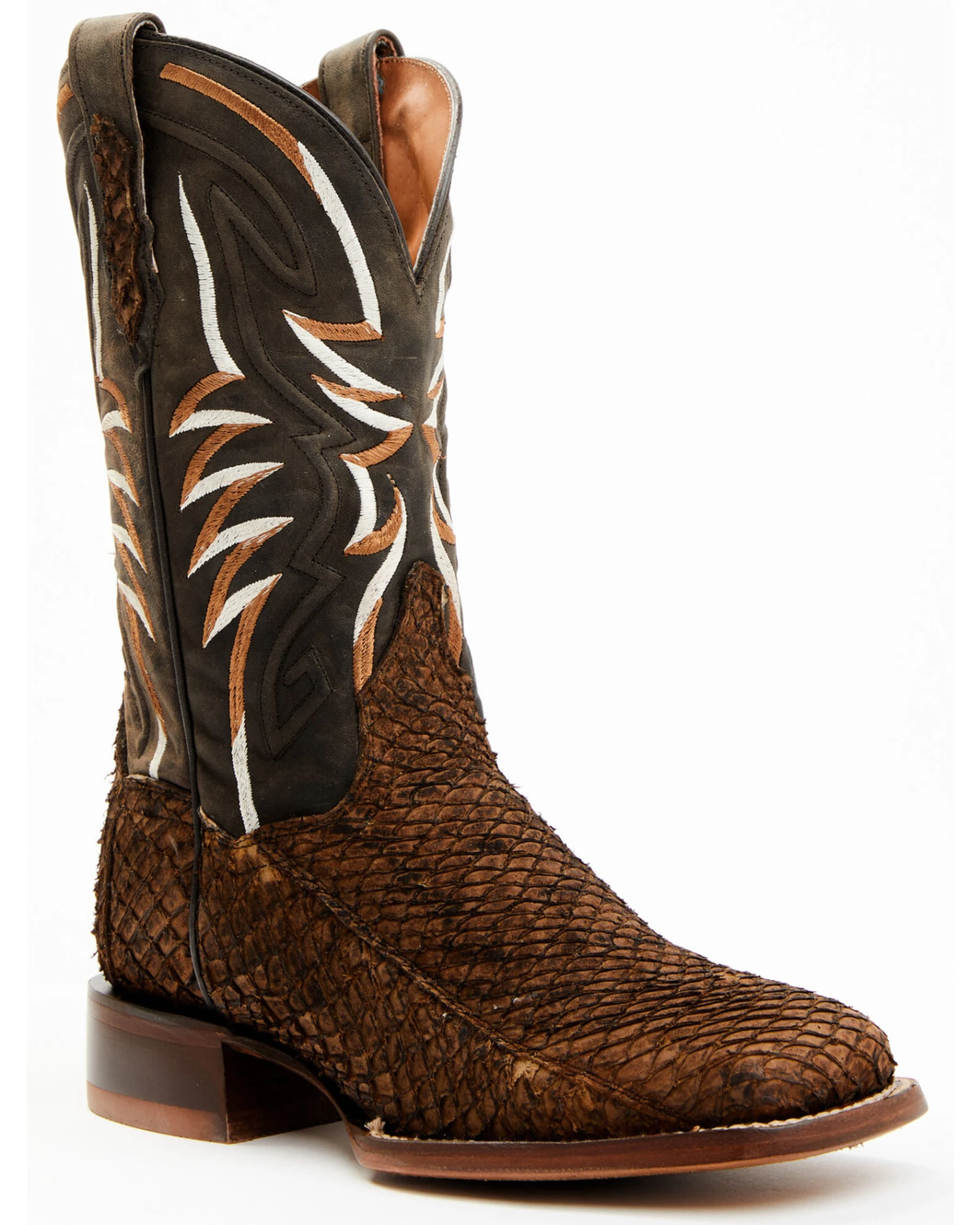 Dan Post Women's Exotic Sea Bass Western Boots - Broad Square Toe 7 Dan Post Women's Exotic Sea Bass Western Boots - Broad Square Toe - Image 5