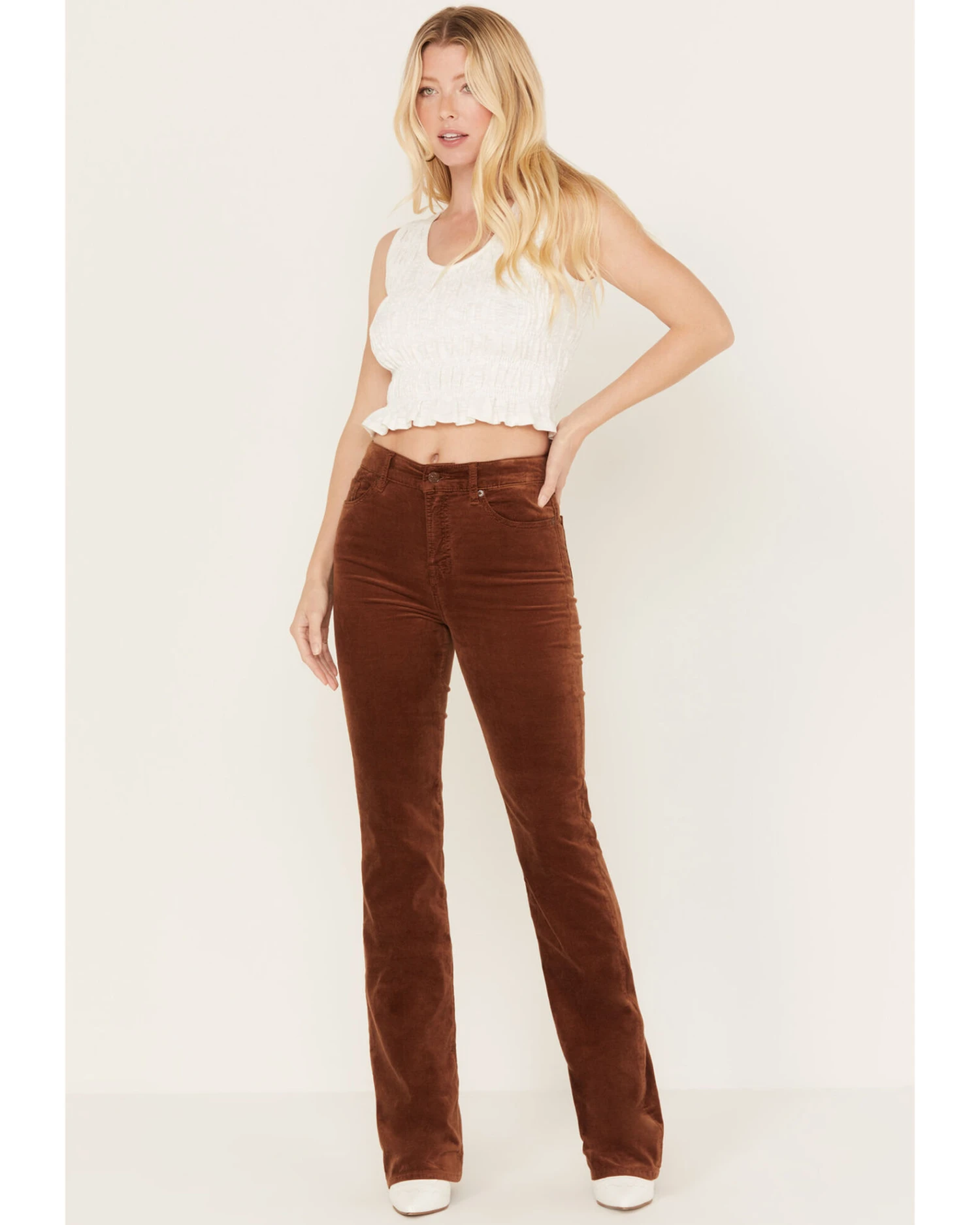 7 For All Mankind Women's High Rise Velvet Lisha Bootcut Jeans 4 7 For All Mankind Women's High Rise Velvet Lisha Bootcut Jeans - Image 2