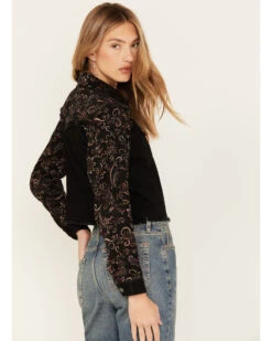 Shyanne Women's Brocade Trucker Jacket -Dan Post Store 2000381377 001 P4