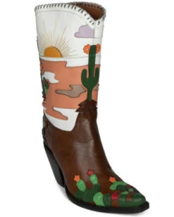 Jeffrey Campbell Women's Desierto Desertscape Inlay Western Boot - Snip Toe -Dan Post Store 2000381440 200 P1