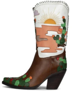 Jeffrey Campbell Women's Desierto Desertscape Inlay Western Boot - Snip Toe -Dan Post Store 2000381440 200 P2