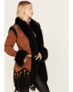 Double D Ranch Women's Morning Star Leather Jacket -Dan Post Store 2000381509 200 P2