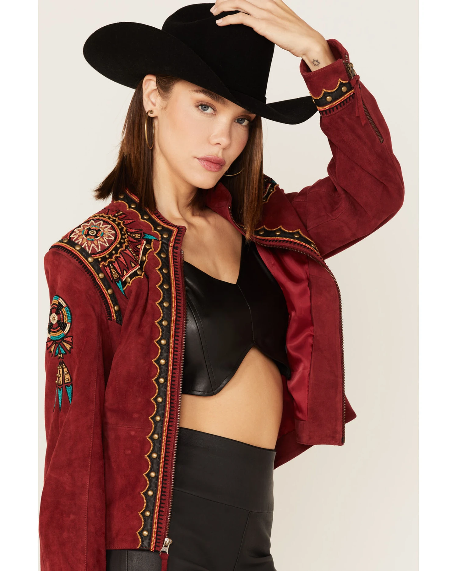 Double D Ranch Women's Sun Chaser Leather Jacket 4 Double D Ranch Women's Sun Chaser Leather Jacket - Image 2