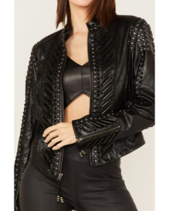 Double D Ranch Women's Solstice Ceremony Leather Jacket -Dan Post Store 2000381513 001 P3