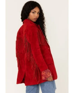 Understated Leather Women's Suede Fringe Marlboro Blazer -Dan Post Store 2000381556 646 P4