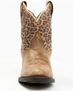 Laredo Women's Leopard Print Western Fashion Booties - Medium Toe